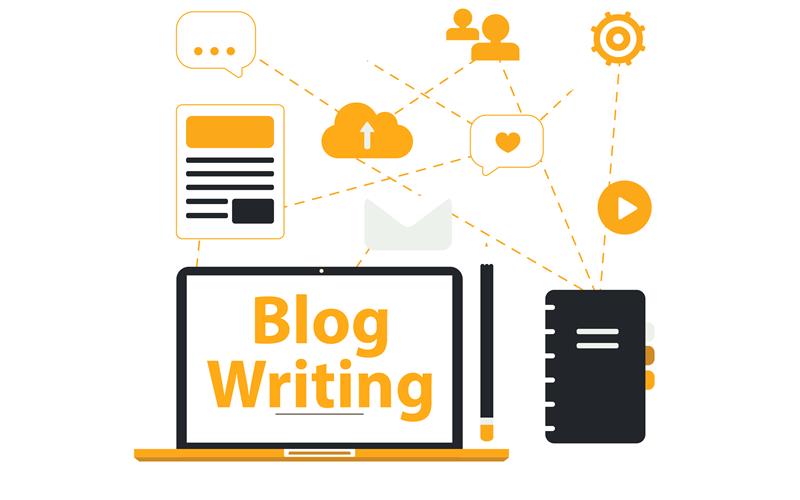 Professional blog and article writing services illustration