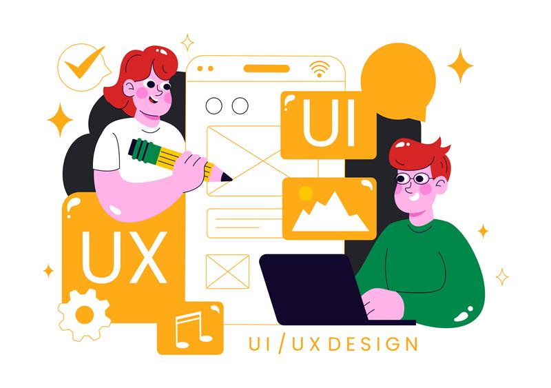 Creative website UI/UX design solutions illustrating enhanced digital presence and usability